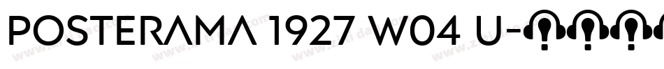 Posterama 1927 W04 U字体转换